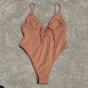 LA Hearts Lace-Up Swimsuit